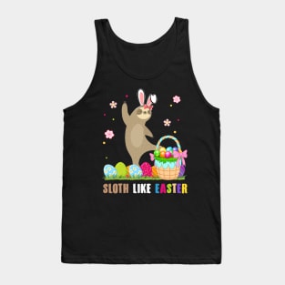 Sloth Like Easter Funny Tank Top